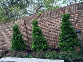 Кирпичный забор сплошной 12 метров фото в Кстово