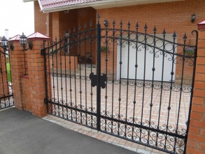  ворота с ручным управлением распашные - пример 12 фото цена за метр